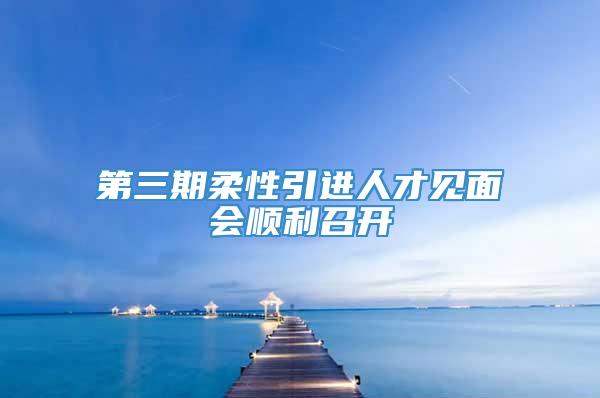 第三期柔性引进人才见面会顺利召开