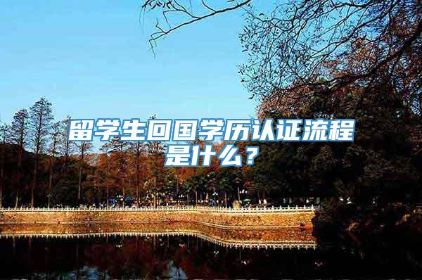 留学生回国学历认证流程是什么？