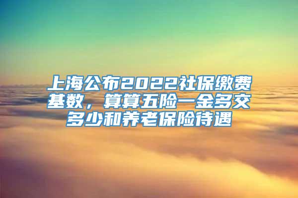 上海公布2022社保缴费基数，算算五险一金多交多少和养老保险待遇