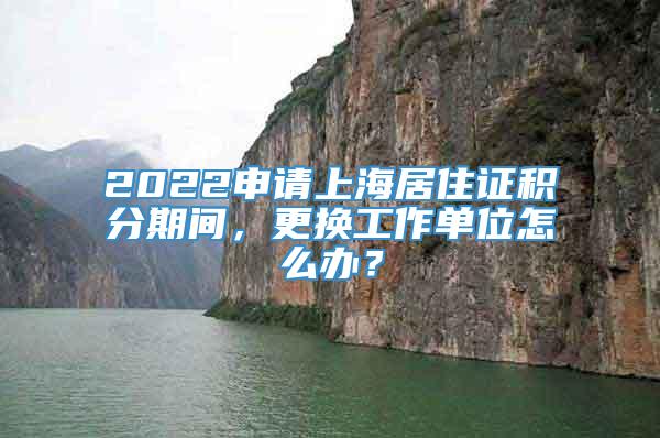 2022申请上海居住证积分期间，更换工作单位怎么办？