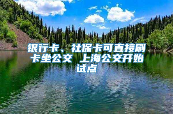 银行卡、社保卡可直接刷卡坐公交 上海公交开始试点