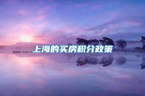 上海的买房积分政策