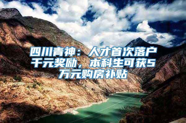 四川青神：人才首次落户千元奖励，本科生可获5万元购房补贴