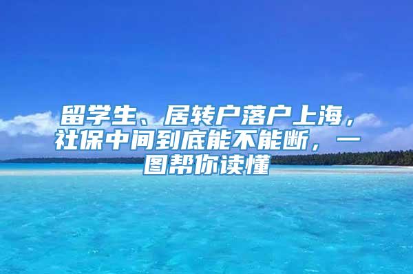 留学生、居转户落户上海，社保中间到底能不能断，一图帮你读懂