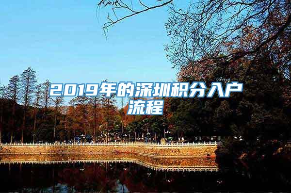 2019年的深圳积分入户流程