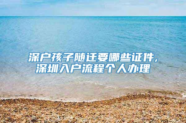 深户孩子随迁要哪些证件,深圳入户流程个人办理