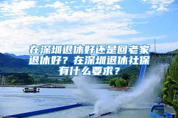 在深圳退休好还是回老家退休好？在深圳退休社保有什么要求？