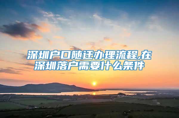 深圳户口随迁办理流程,在深圳落户需要什么条件