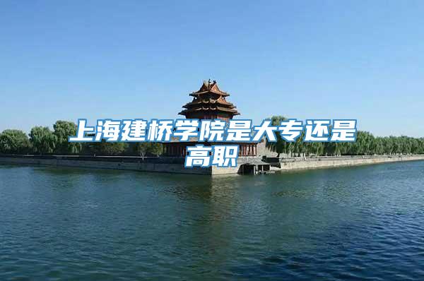 上海建桥学院是大专还是高职