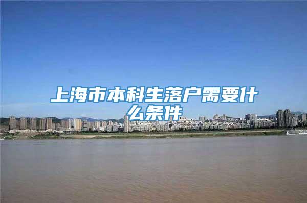 上海市本科生落户需要什么条件