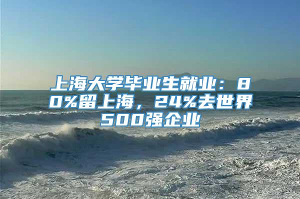 上海大学毕业生就业：80%留上海，24%去世界500强企业