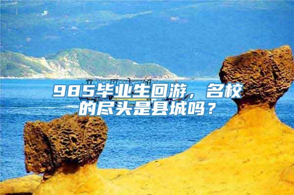 985毕业生回游，名校的尽头是县城吗？