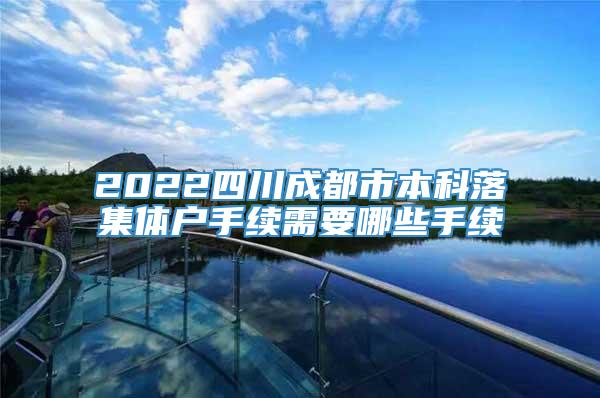 2022四川成都市本科落集体户手续需要哪些手续