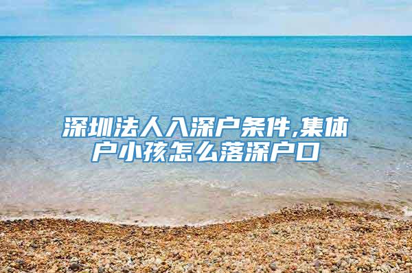 深圳法人入深户条件,集体户小孩怎么落深户口