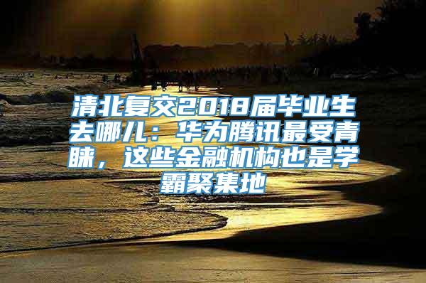 清北复交2018届毕业生去哪儿：华为腾讯最受青睐，这些金融机构也是学霸聚集地