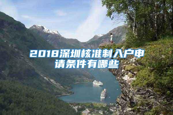 2018深圳核准制入户申请条件有哪些