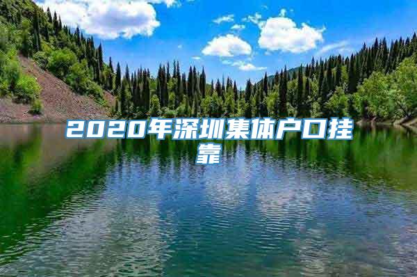 2020年深圳集体户口挂靠