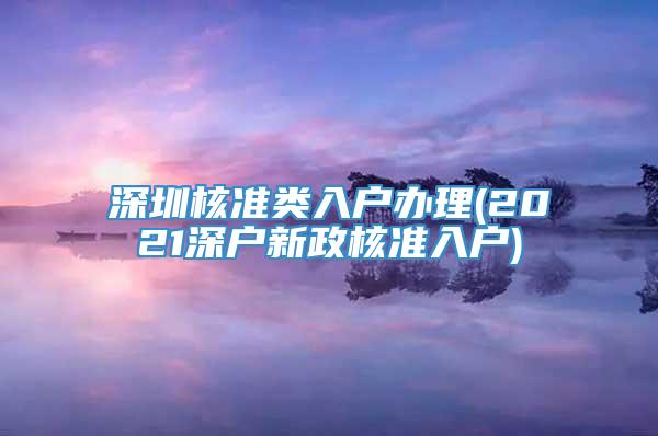 深圳核准类入户办理(2021深户新政核准入户)