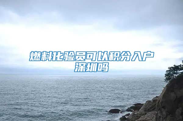 燃料化验员可以积分入户深圳吗