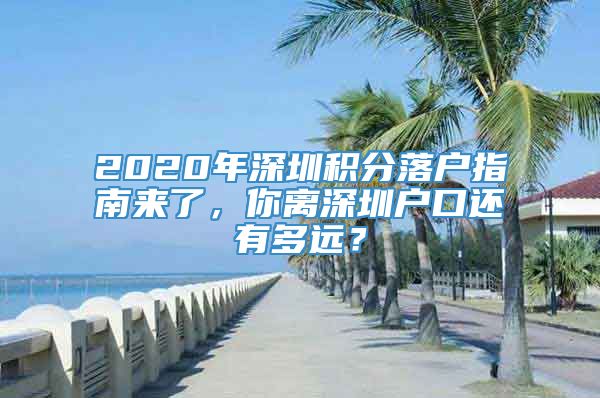 2020年深圳积分落户指南来了，你离深圳户口还有多远？