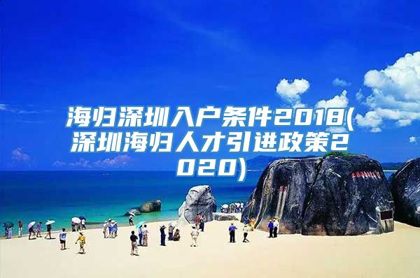 海归深圳入户条件2018(深圳海归人才引进政策2020)