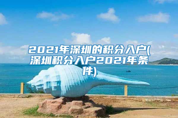 2021年深圳的积分入户(深圳积分入户2021年条件)