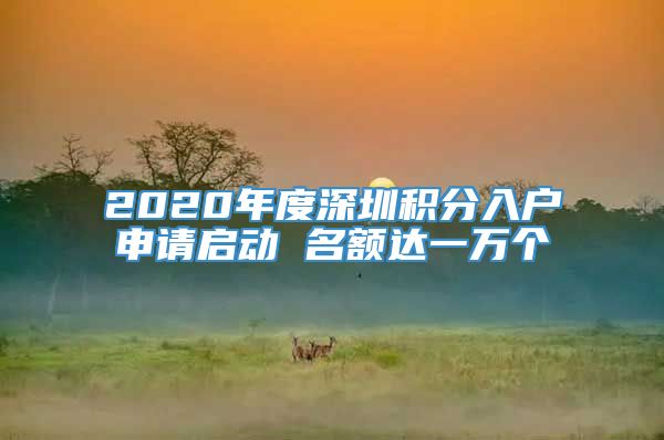 2020年度深圳积分入户申请启动 名额达一万个