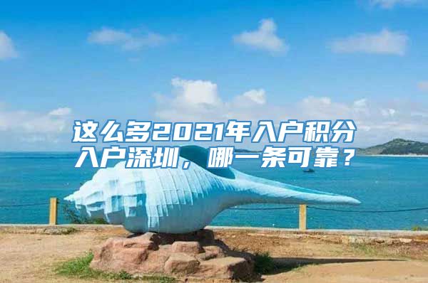 这么多2021年入户积分入户深圳，哪一条可靠？