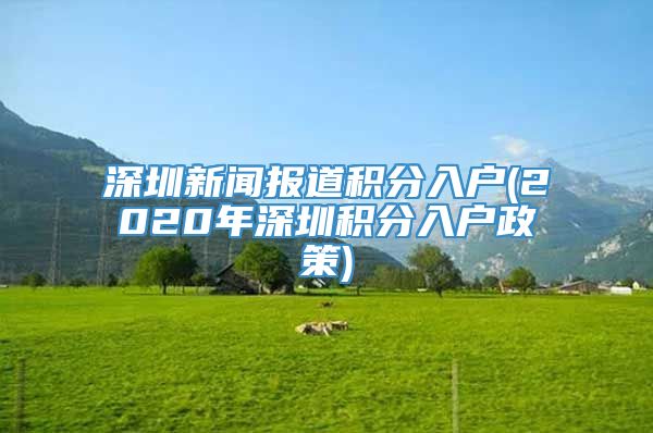 深圳新闻报道积分入户(2020年深圳积分入户政策)