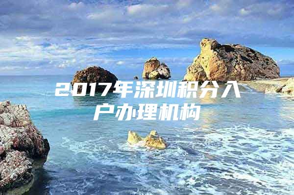 2017年深圳积分入户办理机构