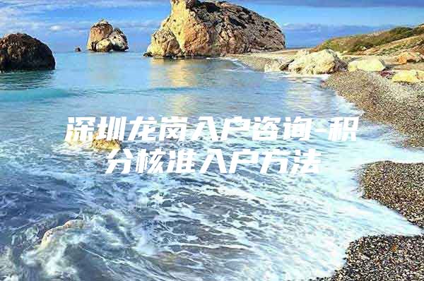 深圳龙岗入户咨询-积分核准入户方法