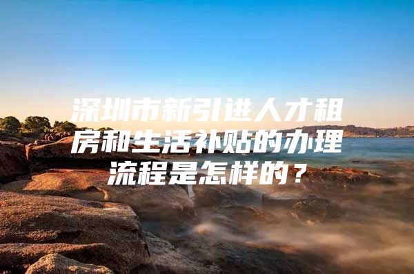 深圳市新引进人才租房和生活补贴的办理流程是怎样的？