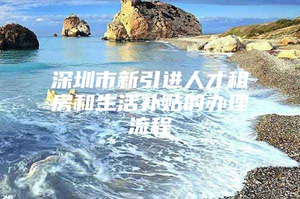 深圳市新引进人才租房和生活补贴的办理流程