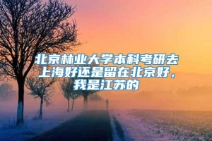 北京林业大学本科考研去上海好还是留在北京好，我是江苏的