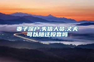 妻子深户,失信人员,丈夫可以随迁投靠吗