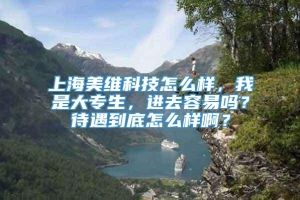 上海美维科技怎么样，我是大专生，进去容易吗？待遇到底怎么样啊？