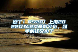 涨了！6520！上海2022社保缴费基数公布，到手的钱又少了