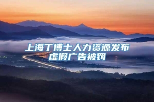 上海丁博士人力资源发布虚假广告被罚