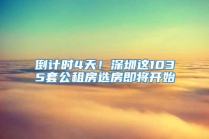 倒计时4天！深圳这1035套公租房选房即将开始