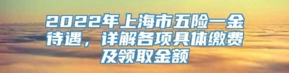 2022年上海市五险一金待遇，详解各项具体缴费及领取金额