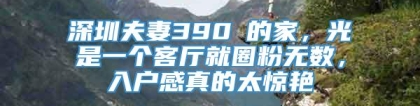 深圳夫妻390㎡的家，光是一个客厅就圈粉无数，入户感真的太惊艳