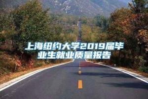 上海纽约大学2019届毕业生就业质量报告