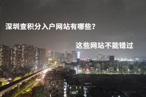 深圳查积分入户网站有哪些？这些网站不能错过