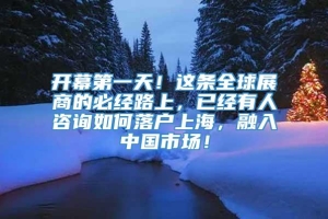 开幕第一天！这条全球展商的必经路上，已经有人咨询如何落户上海，融入中国市场！