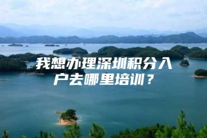 我想办理深圳积分入户去哪里培训？