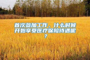 首次参加工作，什么时候开始享受医疗保险待遇呢？