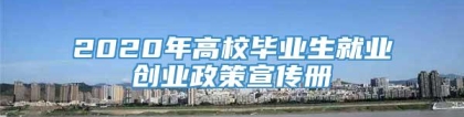 2020年高校毕业生就业创业政策宣传册