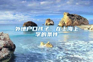 外地户口孩子，在上海上学的条件