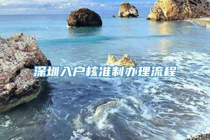 深圳入户核准制办理流程