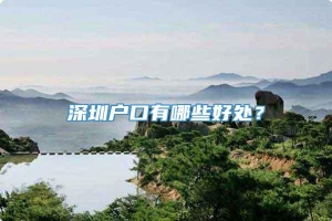 深圳户口有哪些好处？